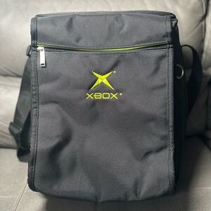 Microsoft Original Xbox Travel Bag Messenger Carrying Case w/ Shoulder Strap